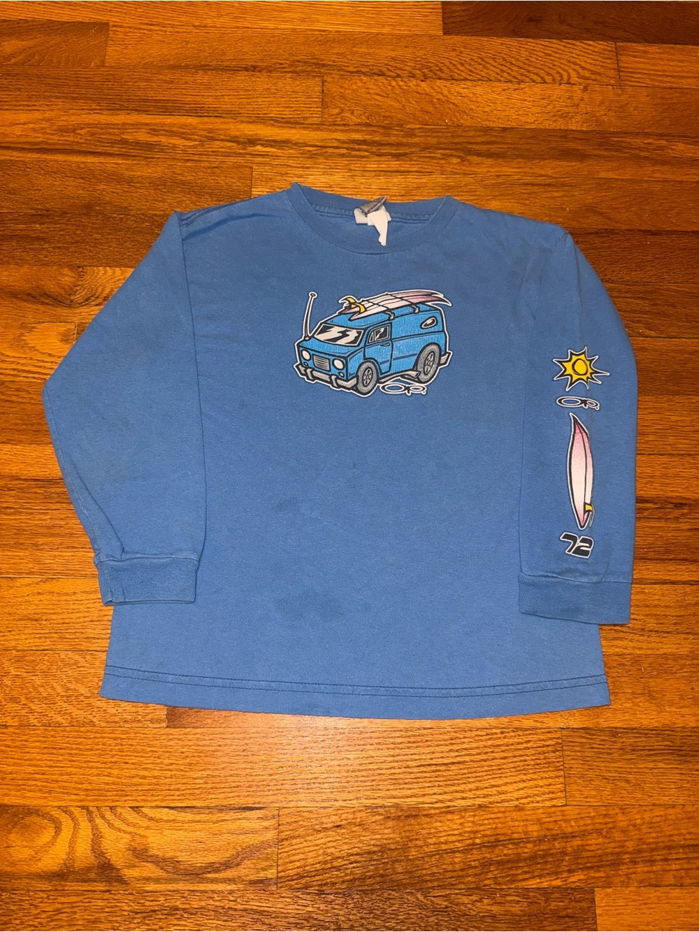 Op Vintage T Shirt Ocean Pacific Boys 6 Surfer Van Beach Surf Long Sleeve Shirt